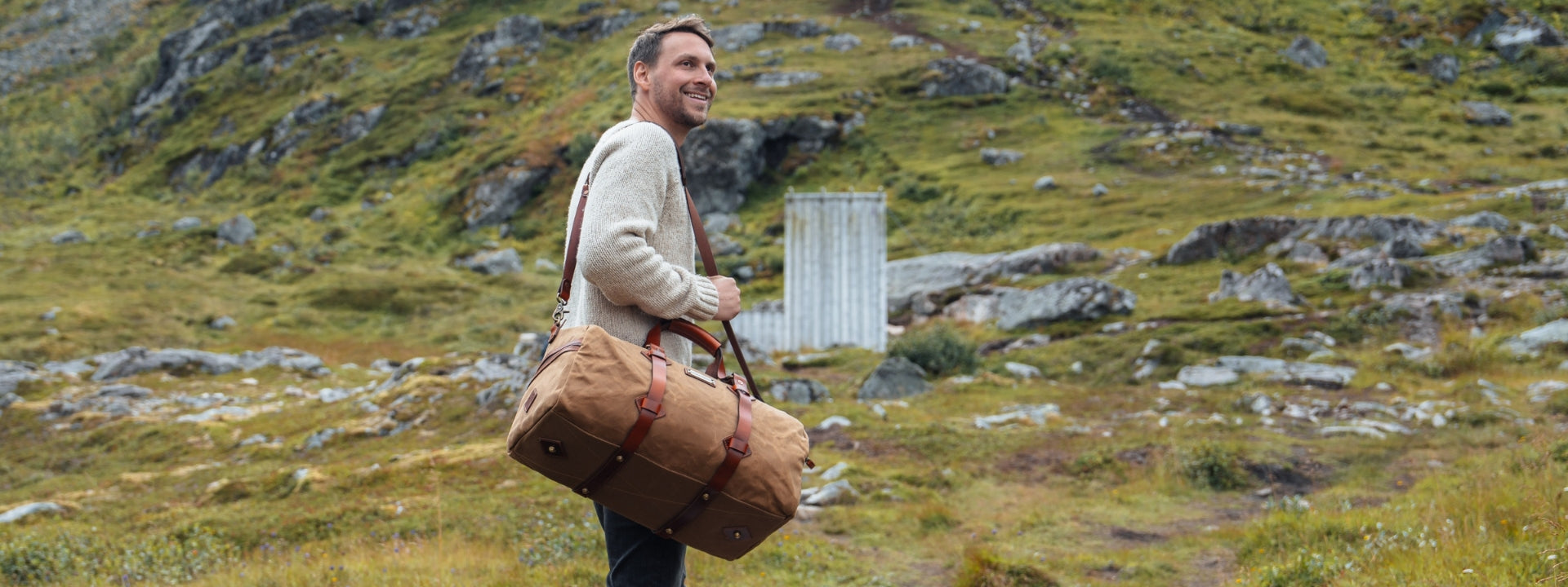 Die Heritage Reisegepäck Kollektion von DRAKENSBERG aus gewachster Baumwolle mit Leder - Outdoor-Vintage-Design - 16-9