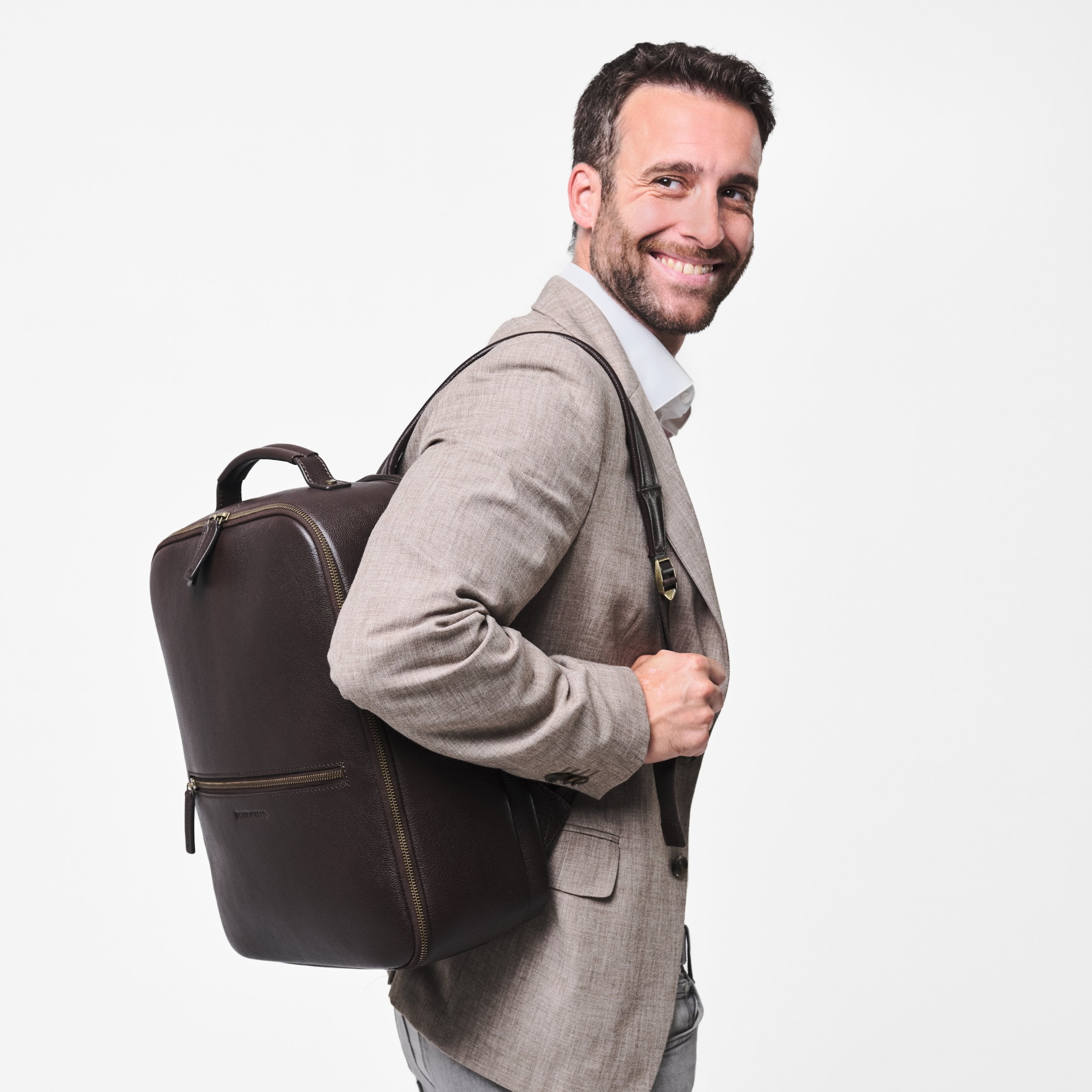 48h Business-Rucksack »Armando« Schoko-Braun