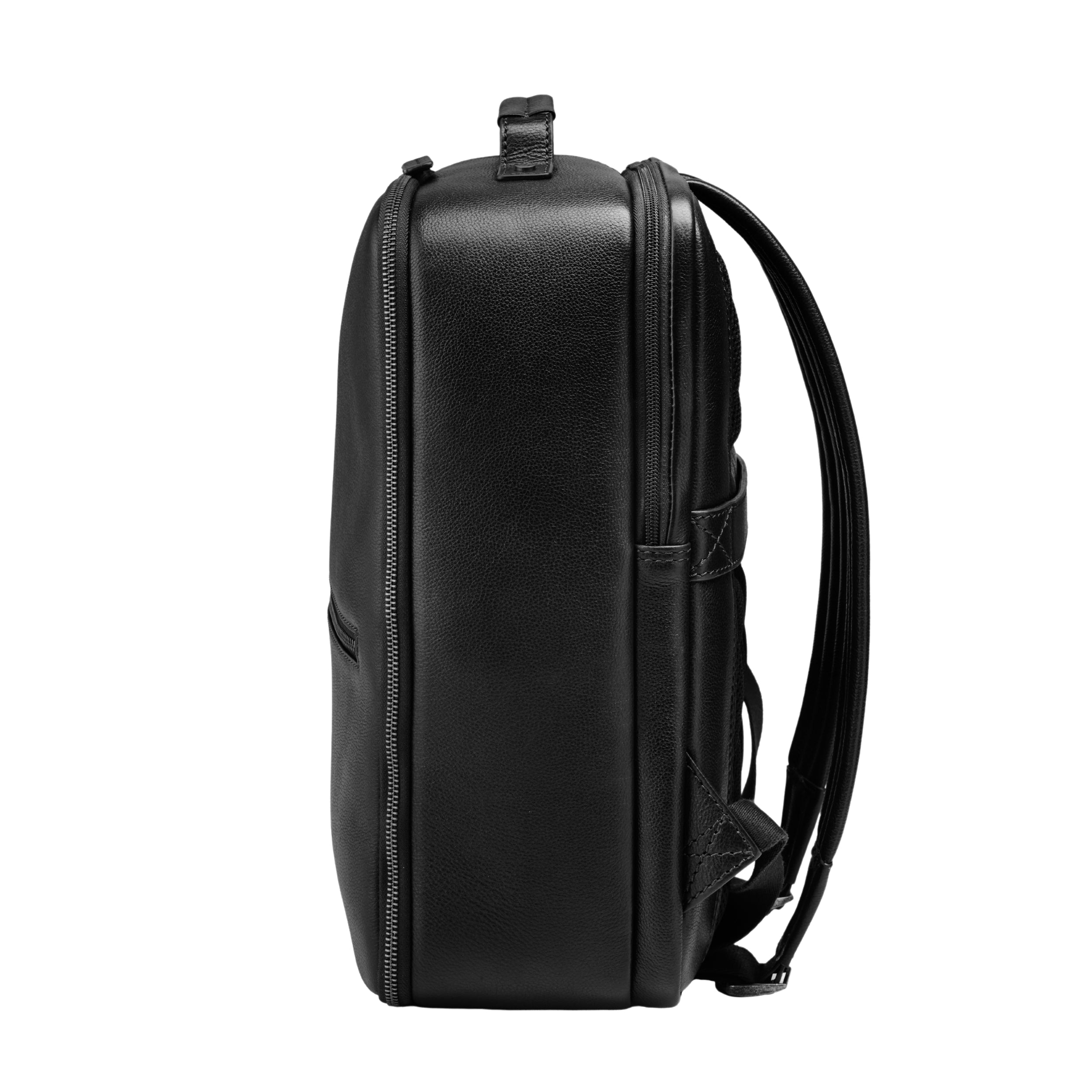 48h Business-Rucksack Armando in Schwarz – Seitenansicht