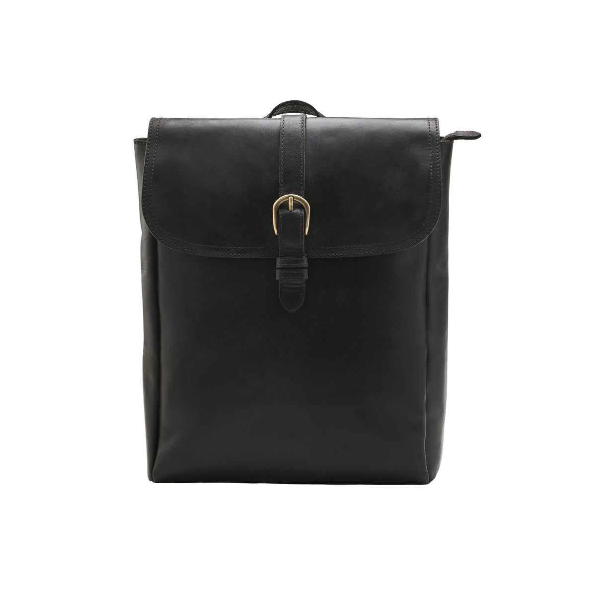 Sac à dos en cuir Tara Noir Vintage – vue de face