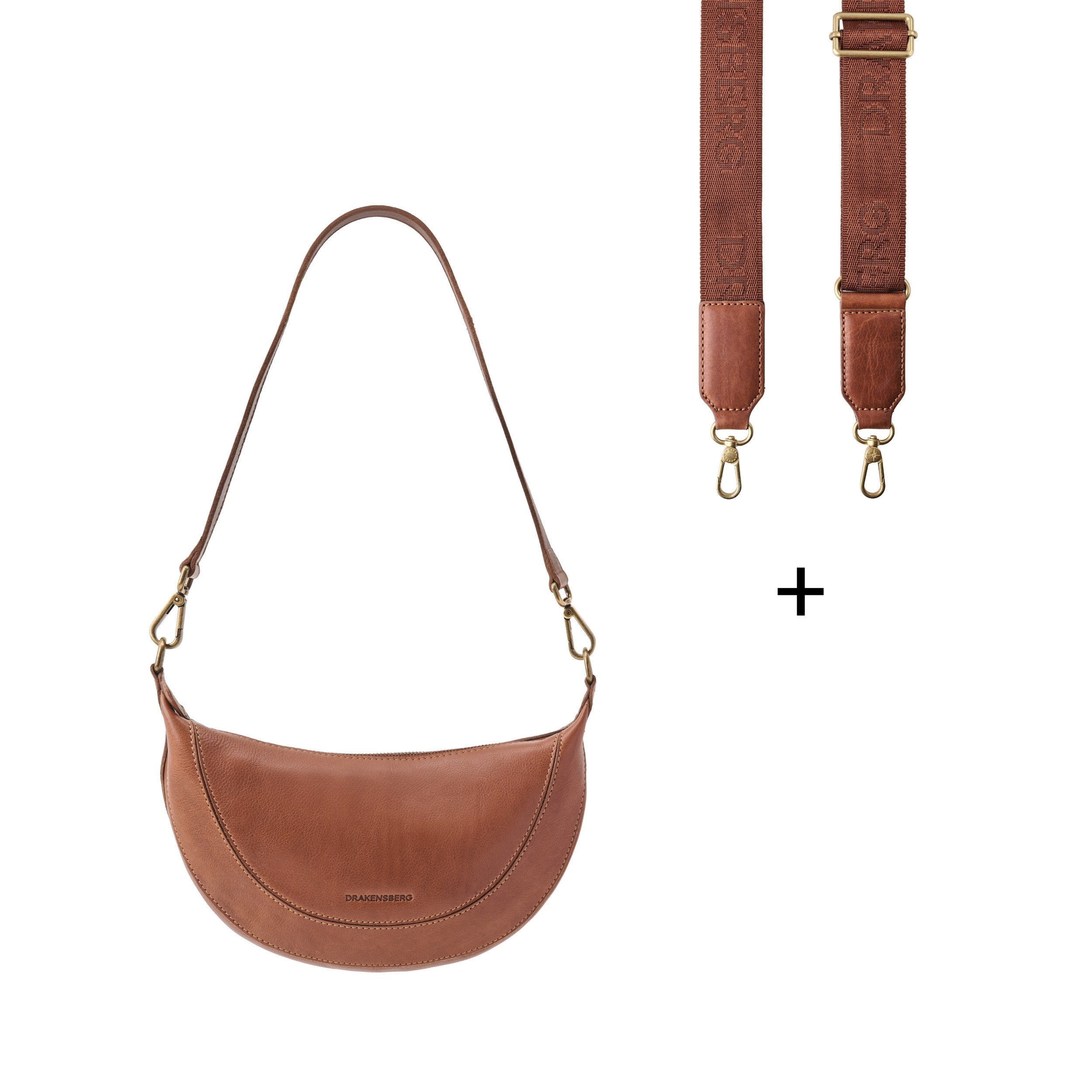 Set/2 Half-Moon Bag »Mona« & Cross-Body-Gurt