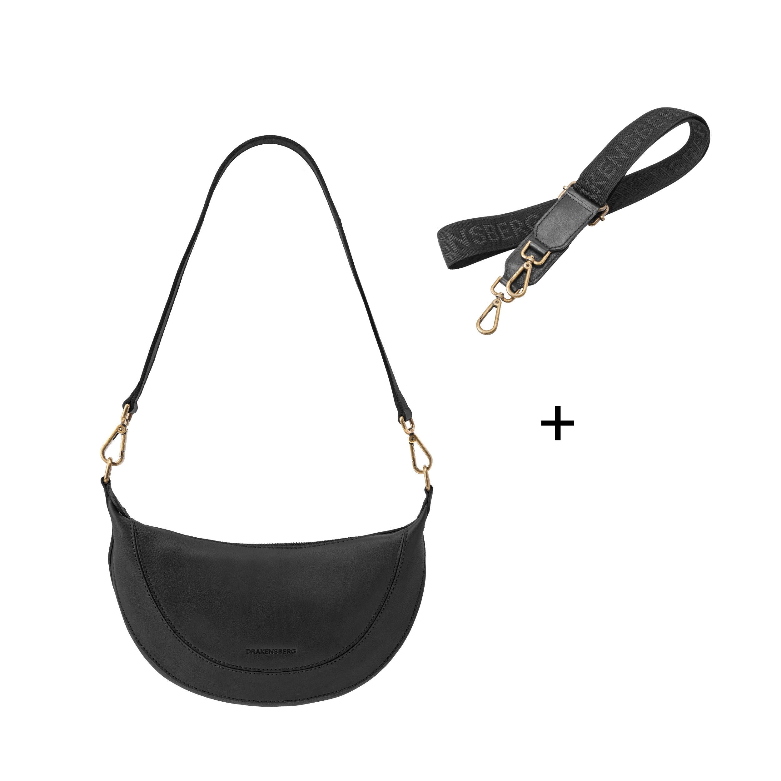 Set/2 Half-Moon Bag »Mona« & Cross-Body-Gurt