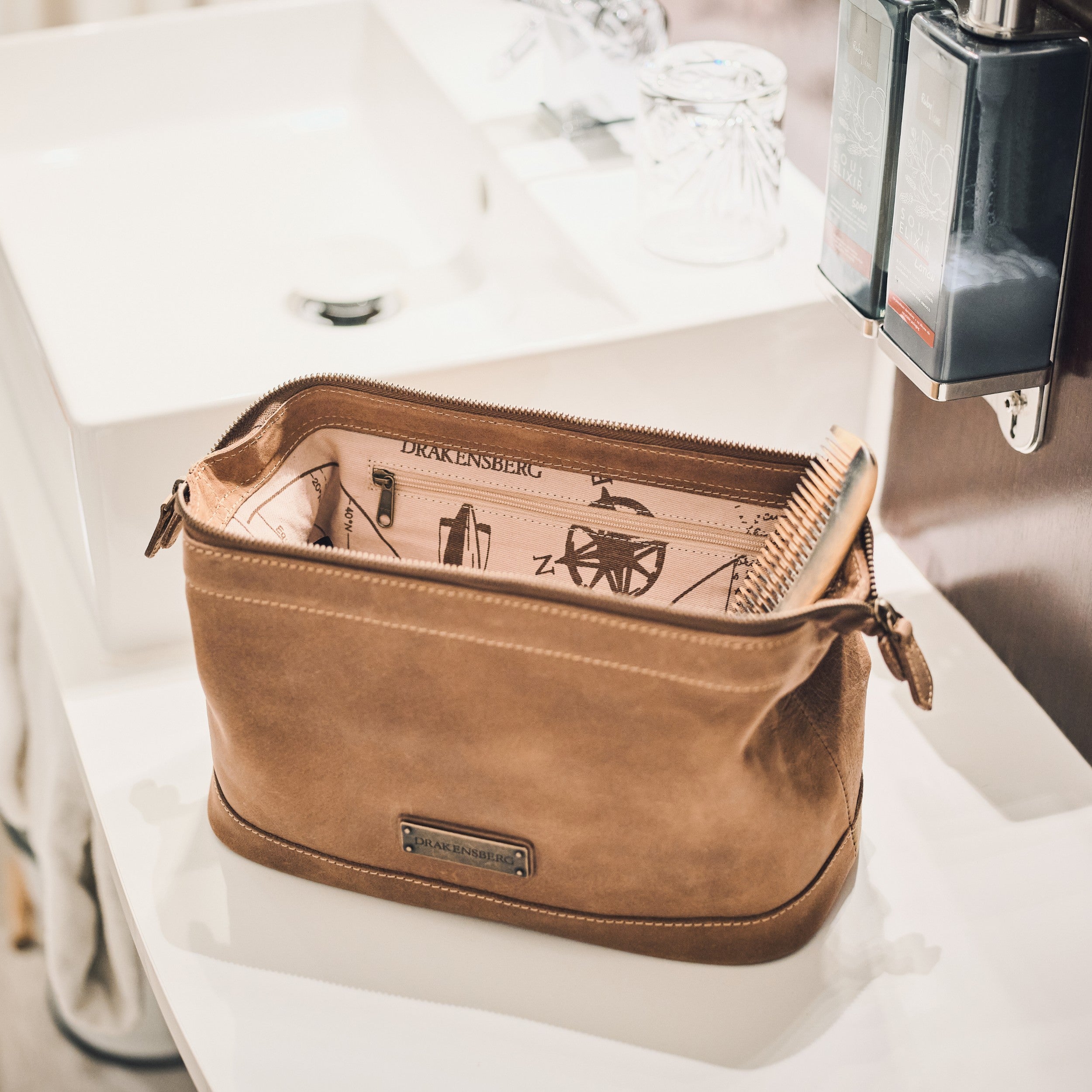 Set/2 weekender »David« (55) & toiletry bag »Ruby«