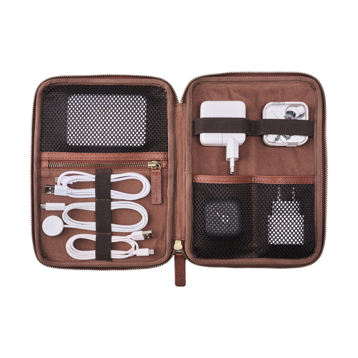 Kabeltasche »Porto« Kastanien-Braun