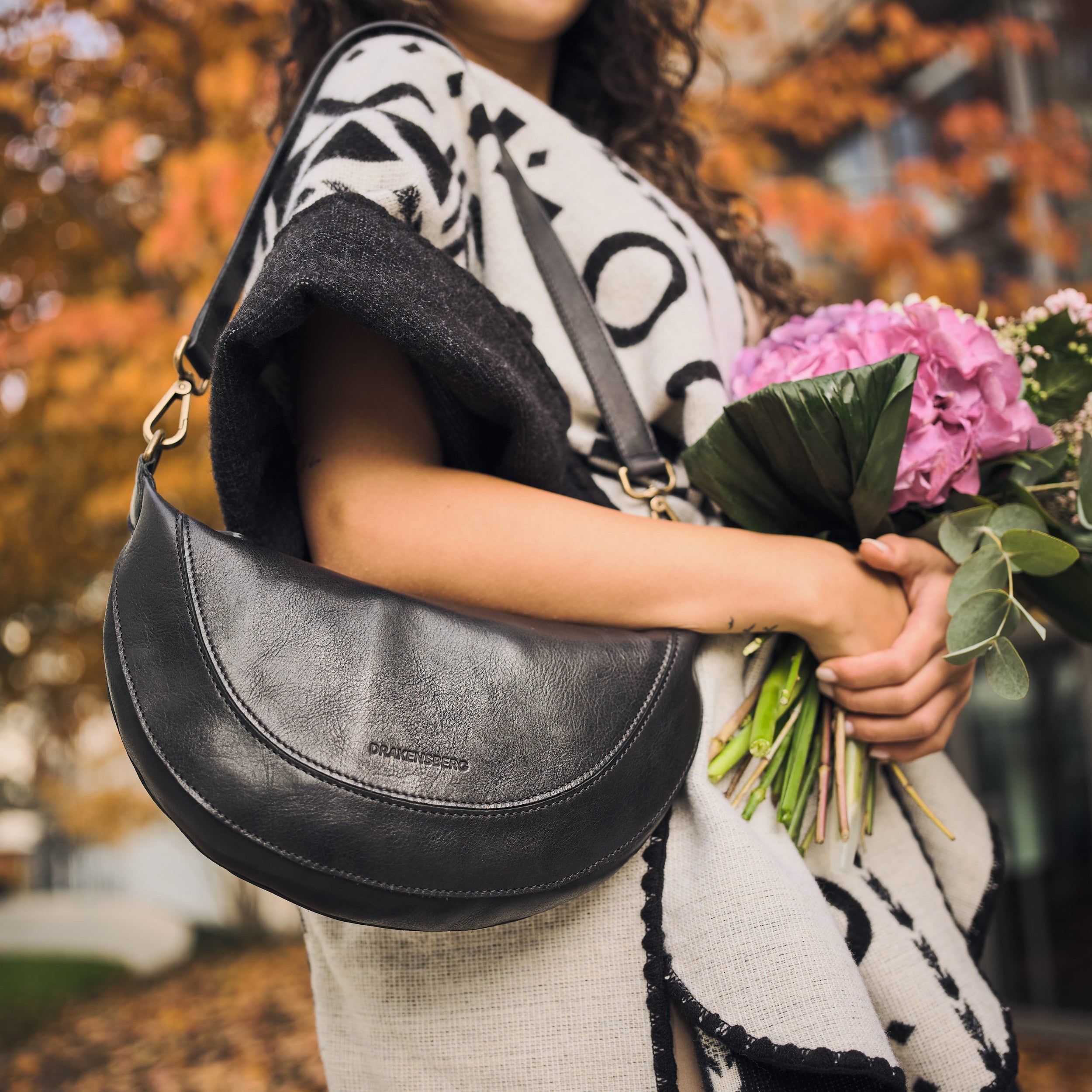 Set/2 Half-Moon Bag »Mona« & Cross-Body-Gurt