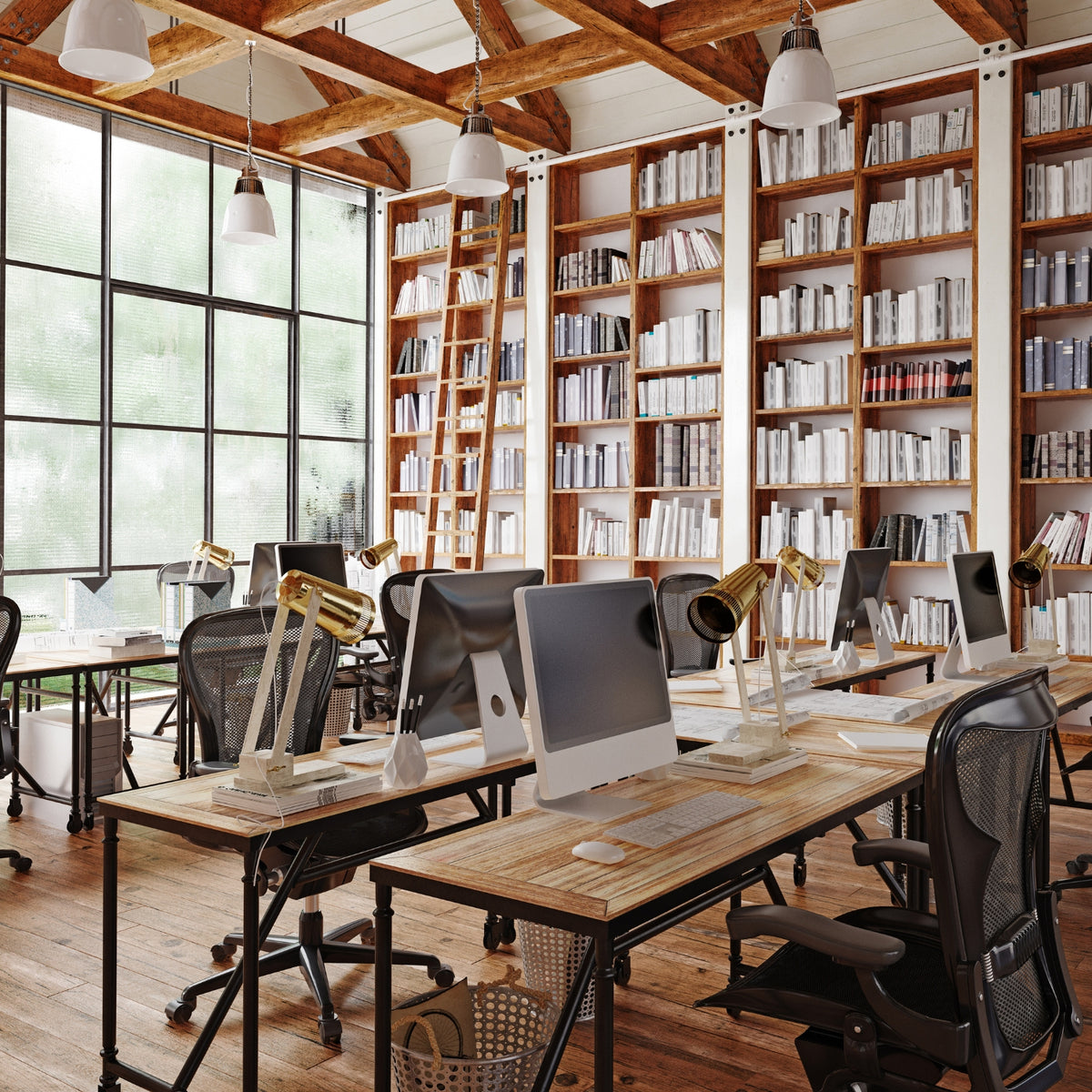Loft-Büro als Inspiration für die 48h-Reise-Aktentasche Mason