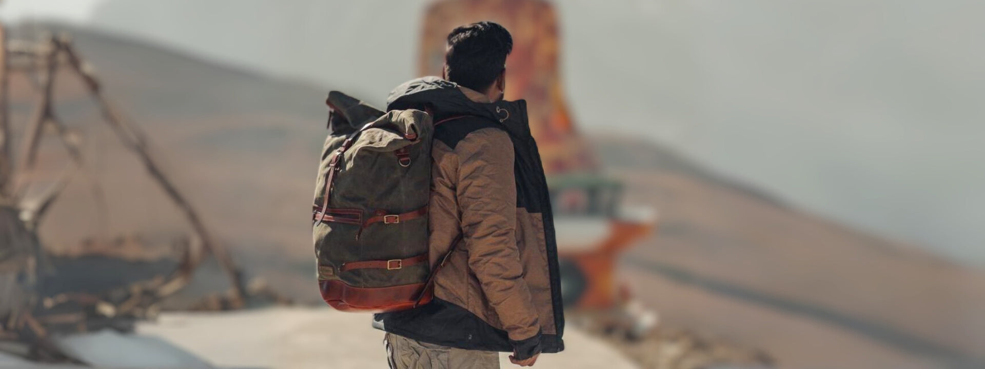 Rolltop Rucksack Herren von DRAKENSBERG - mit variablen Stauvolumen, Latopfach und vielen Fächern - nachhaltig handgefertigt - 16-9