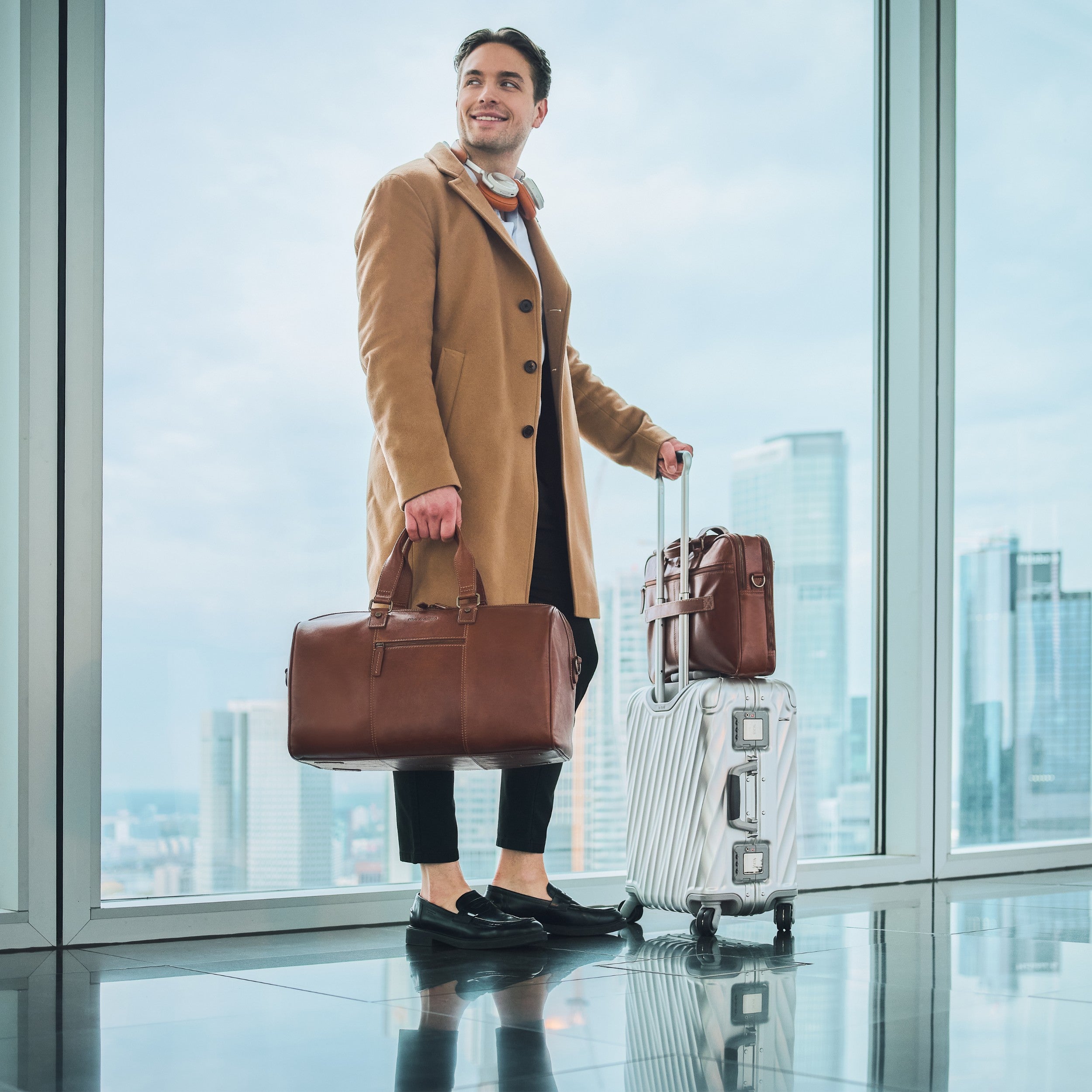 Set/2 Weekender »Romeo« & Reisebrieftasche »Travis«