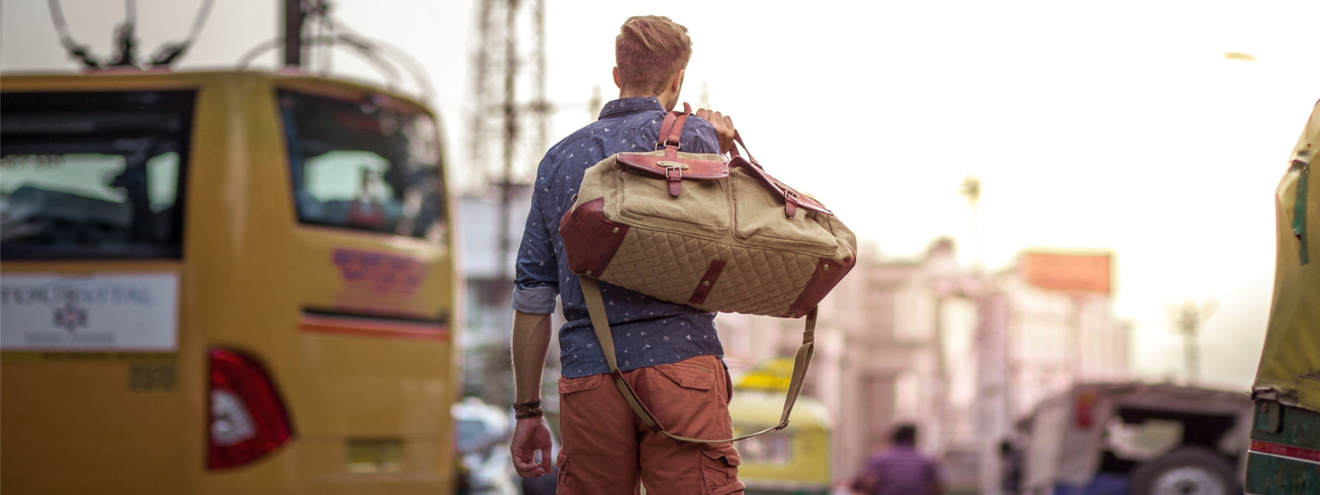 Weekender aus Baumwoll-Canvas von DRAKENSBERG sind hochwertige und robuste Reisetaschen, stilvoll und elegant, nachhaltig handgemacht - 16-9