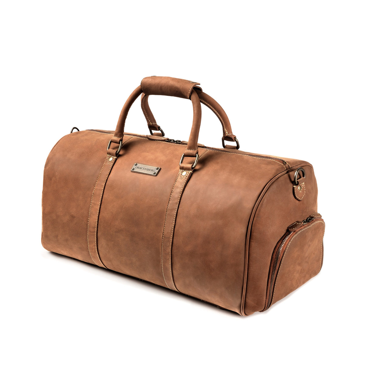 Leather travel bag – Finn Cognac Brown by DRAKENSBERG