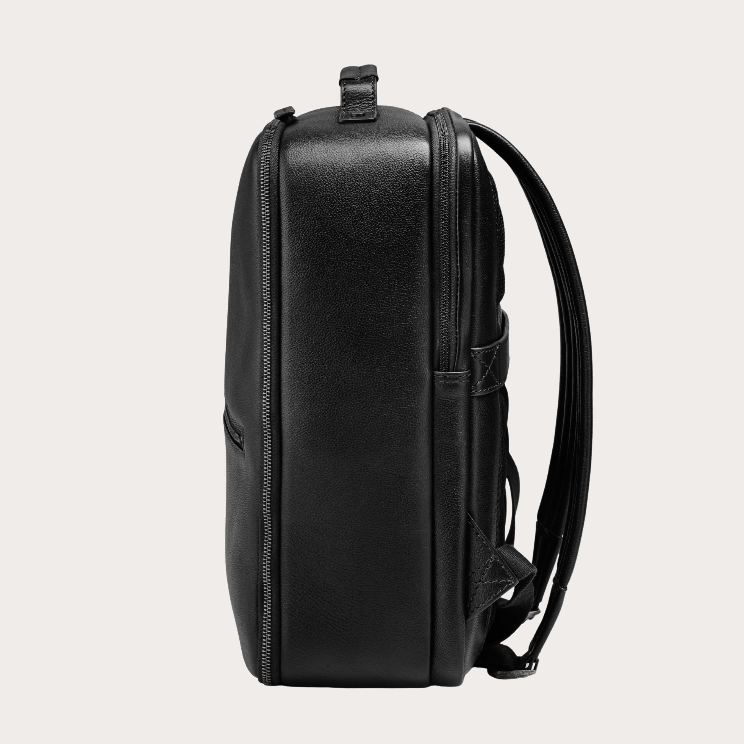 48h Business-Rucksack Armando in Schwarz – Seitenansicht