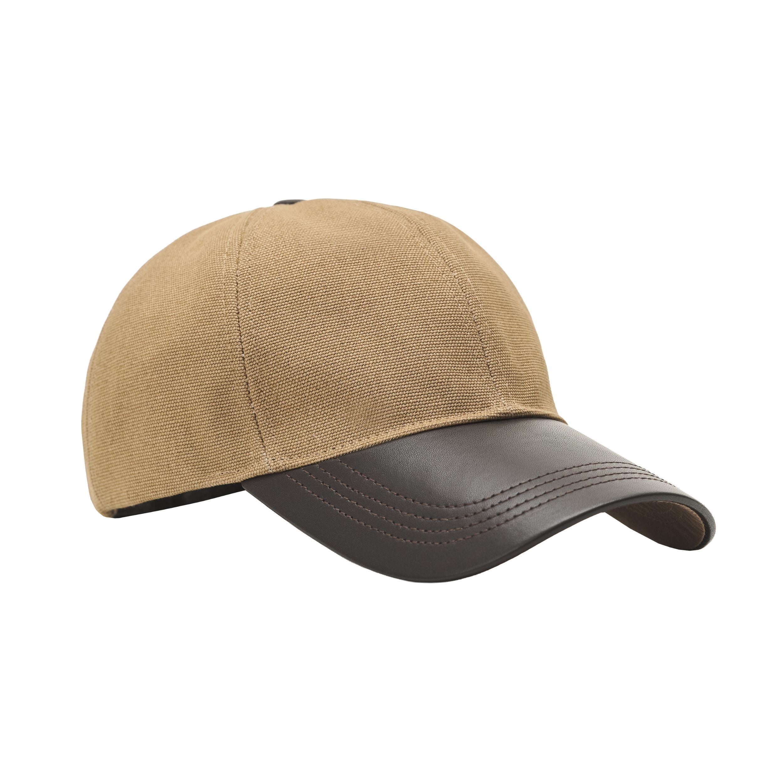 Cotton & Leather Cap 