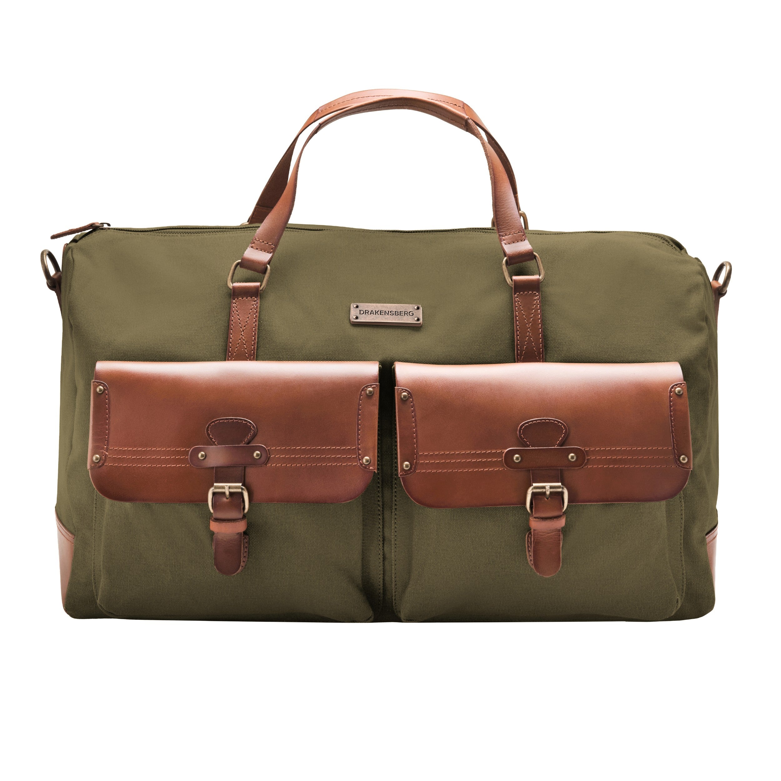 Large XL adventure duffle bag »Steve« canvas-leather, DRAKENSBERG