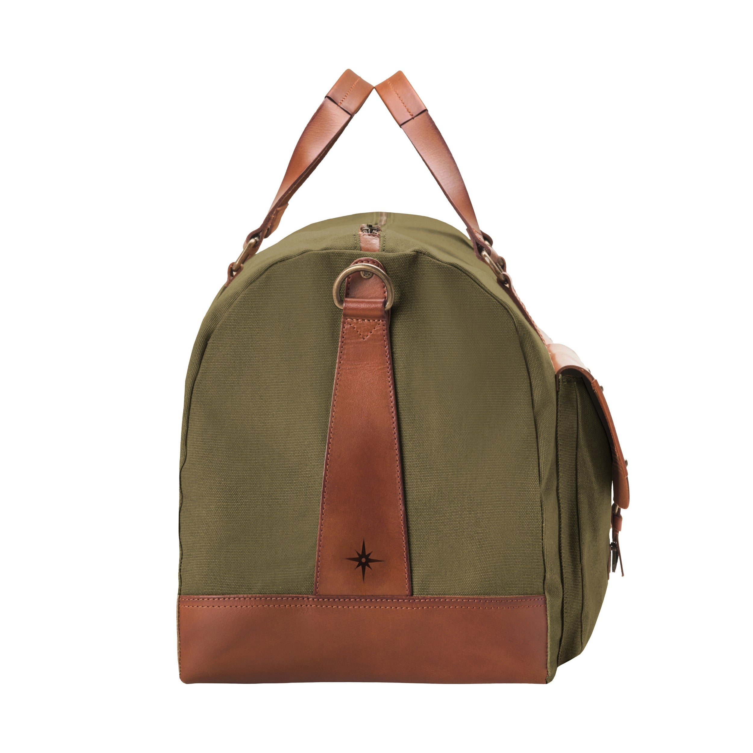 Large XL adventure duffle bag »Steve« canvas-leather, DRAKENSBERG
