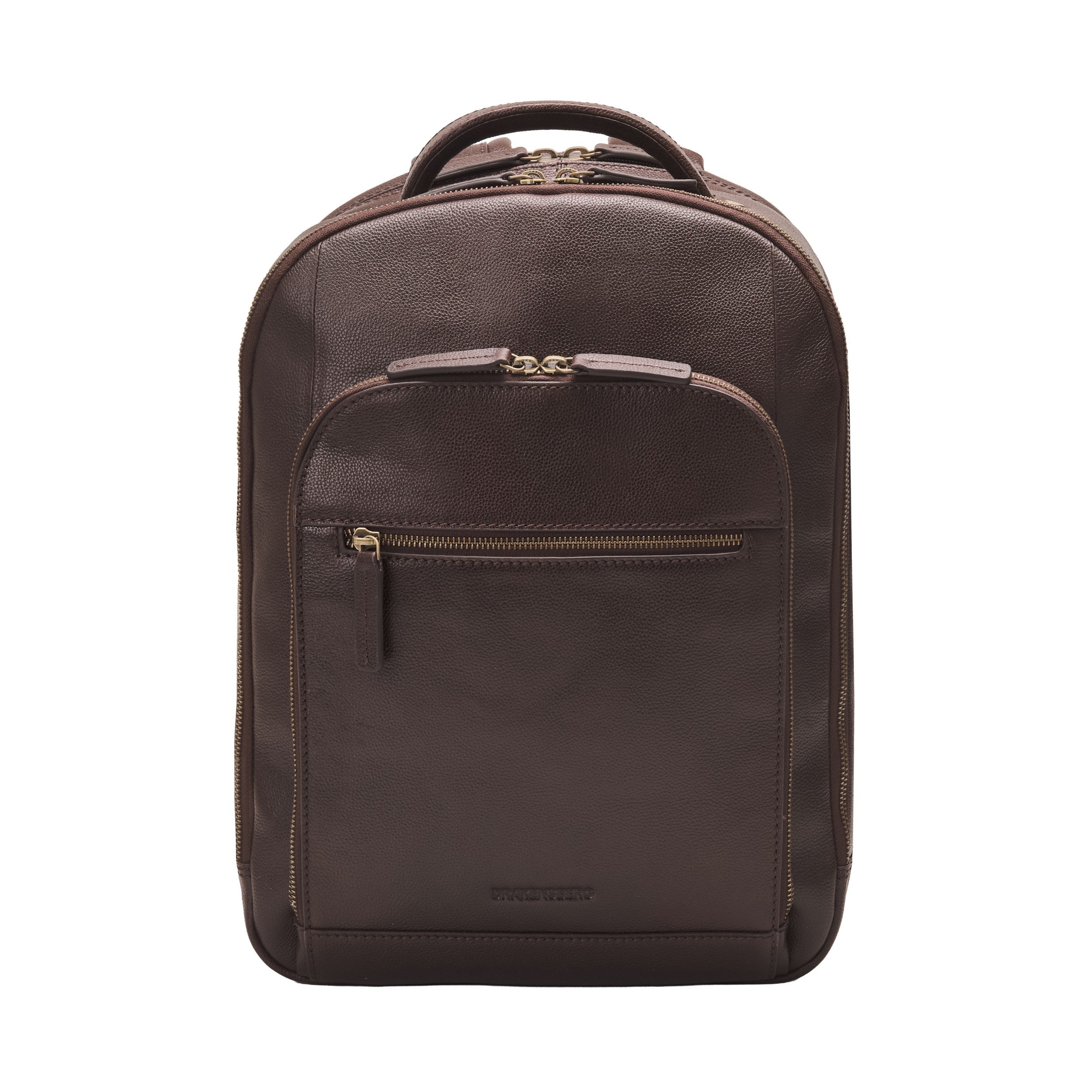 Business-Rucksack Frederico in Schoko-Braun – Frontalansicht