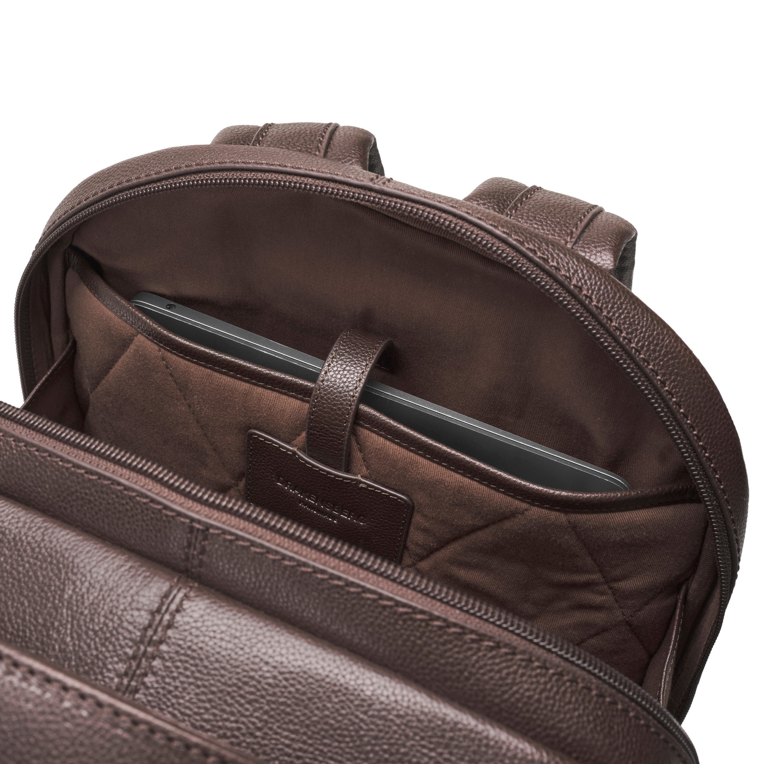 Gepolstertes 16-Zoll-Laptopfach im Frederico in Schoko-Braun
