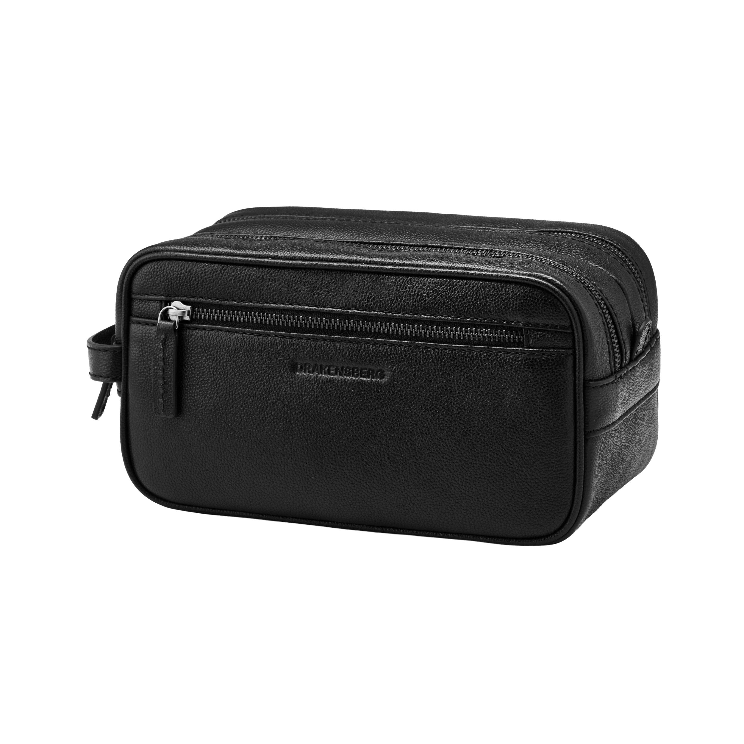 Leather toiletry bag 