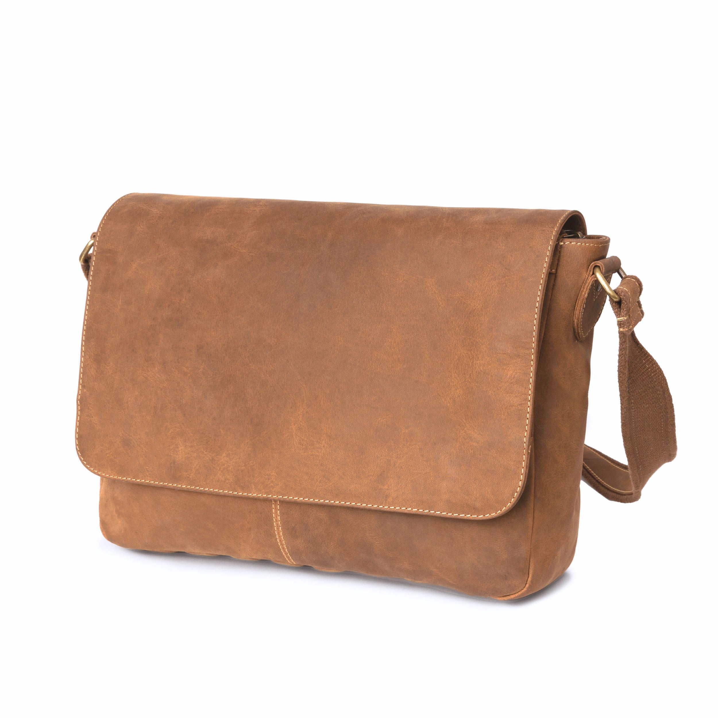 Umhängetasche Leder Kuriertasche Leder Messenger Bag »Leon« Herren