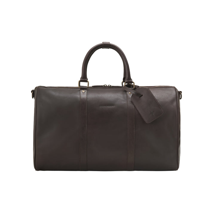 »James« (50) weekender in Coffee Brown – front view