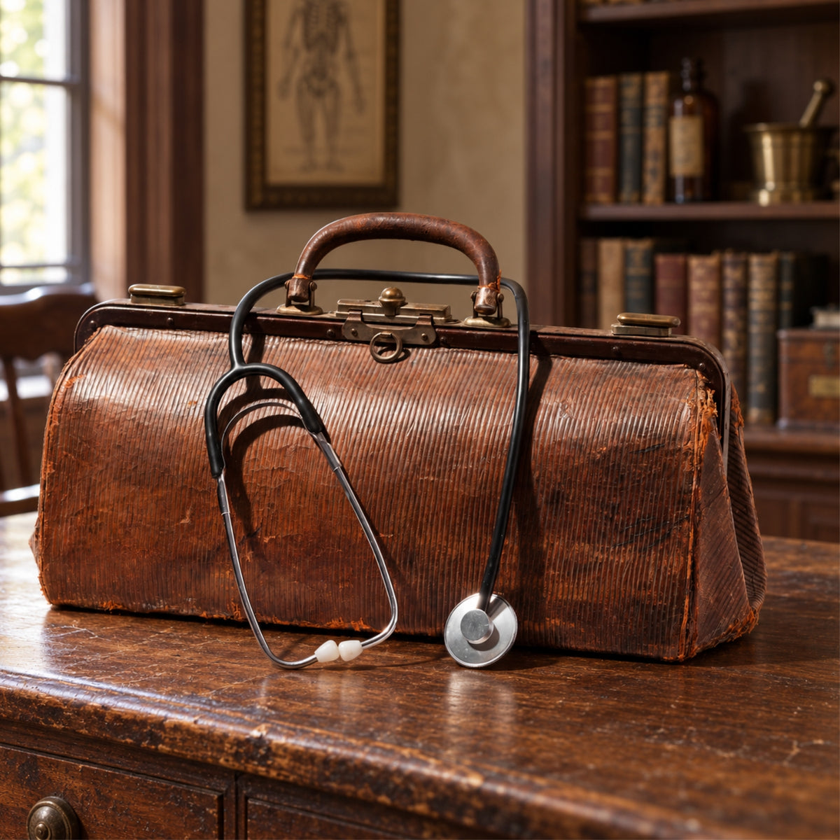Historische Doktortasche als gestalterische Inspiration für die Reisetasche Enzo