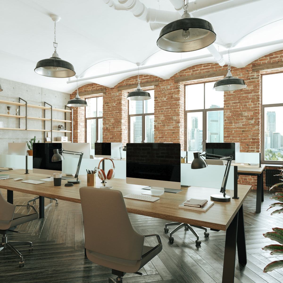 Loft-Büro als Inspiration für den Business-Rucksack Porter