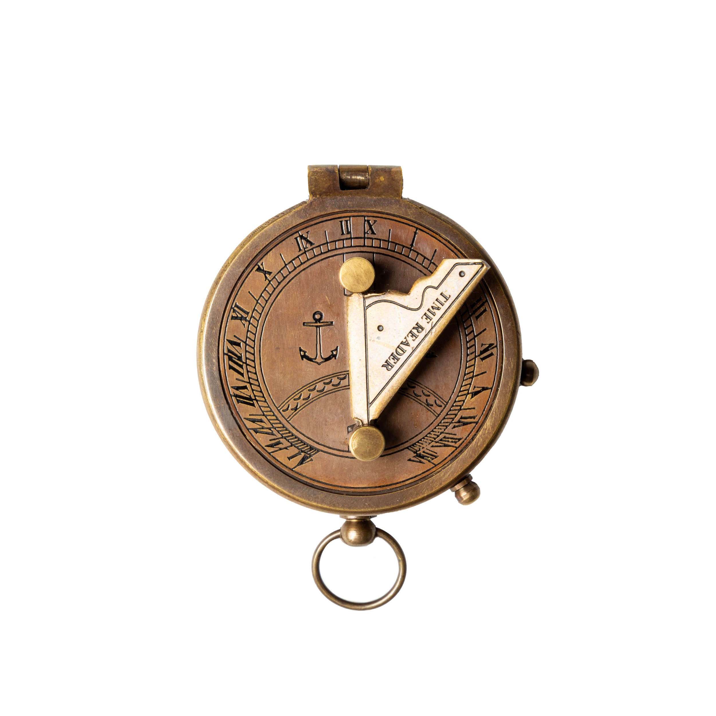 Boussole Mini Rétro En Métal - Portable 57 Mm - Pour Randonnée/camping/voyage