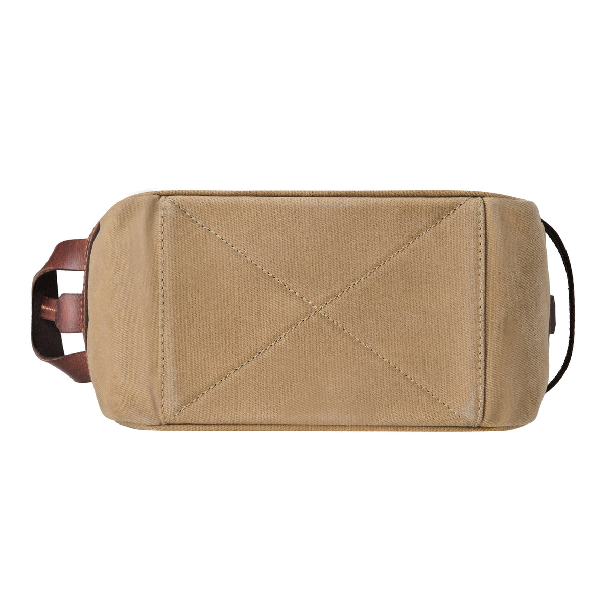 DR00610 – Kulturbeutel »Liam« Khaki-Sand – Bodenansicht