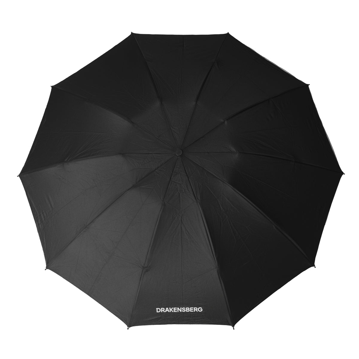 Toile noire du parapluie Nimbus vue de dessus avec bord réfléchissant